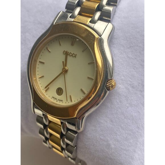 Authentic Gucci Two-Tone Stainless Steel Watch - Picture 1 of 11